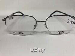 ELASTA By Safilo Eyeglasses Frame E /220 V81 56-18-145 Silver Black Half Rim 725