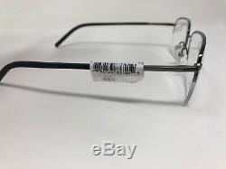 ELASTA By Safilo Eyeglasses Frame E /220 V81 56-18-145 Silver Black Half Rim 725