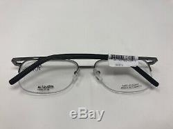 ELASTA By Safilo Eyeglasses Frame E /220 V81 56-18-145 Silver Black Half Rim 725