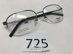 ELASTA By Safilo Eyeglasses Frame E /220 V81 56-18-145 Silver Black Half Rim 725