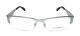 Emporio Armani Ea1018 3055 Matte Silver Semi Rim Eyeglasses Frame Rx 53-17-140