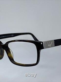 EMPORIO ARMANI EA9594 086 Italy Brown Tortoise/Silver Eyeglasses Frame 55-14-140