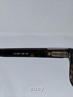 EMPORIO ARMANI EA9594 086 Italy Brown Tortoise/Silver Eyeglasses Frame 55-14-140