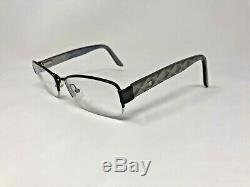 ESCADA VES765S COL. 0568 Eyeglasses Frame Italy Half Rim 52-17-140 Silver BS98