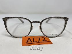 ETRO Italy ET2101 264 50-20-140 Silver/Cream Full Rim Eyeglasses Frame AL72
