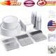 Elegant 350-piece Party Supplies Set Includes Plates, Cups, Silverware For 50