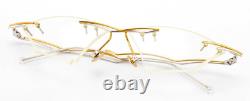 Elegant Vintage Glasses Lady Bat Design Rimless Gold Silver