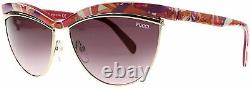 Emilio Pucci EP 10 75Y Pink Gold Plastic Cat Eye Sunglasses 61-15-135 EP0010