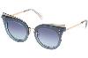 Emilio Pucci Ep 104 Blue Lens Gold 92w Cat Eye Sunglasses Frame 66-15-140 Ep0104