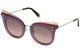 Emilio Pucci Ep 104 Purple Silver 80t Cat Eye Sunglasses Frame 66-15-140 Ep0104