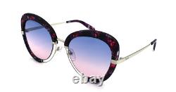 Emilio Pucci EP 115 Purple Silver 54W Cat Eye Sunglasses Frame 55-23-140 EP 115