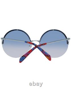 Emilio Pucci EP 117 16W Silver Semi Rim Round Sunglasses Frame 61-18-135 SD