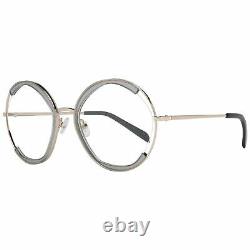 Emilio Pucci EP 5089 Women Silver Optical Frame Metal Round Full Rim Eyeglasses