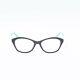 Emilio Pucci Ep 5100 001 Black Silver Plastic Cat Eyeglasses Frame 54-17-140