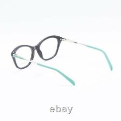 Emilio Pucci EP 5100 001 Black Silver Plastic Cat Eyeglasses Frame 54-17-140