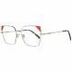 Emilio Pucci Ep 5111 Women Silver Optical Frame Metal Full Rim Oval Eyeglasses
