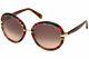 Emilio Pucci Ep12 77f Red Multi Colored Round Sunglasses Frame 57-19-135 Ep0012