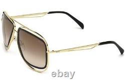 Emilio Pucci EP3 05G Mirrored Gold Aviator Sunglasses Frame 58-15-135 EP0003 Sun