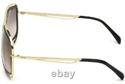 Emilio Pucci EP3 05G Mirrored Gold Aviator Sunglasses Frame 58-15-135 EP0003 Sun