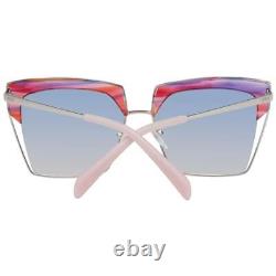 Emilio Pucci Women Silver Sunglasses Metal Gradient Square Full Rim Eyeglasses