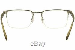 Emporio Armani 1062 3015 Matte Silver & Havana Half Rim Eyeglasses Frames 53mm