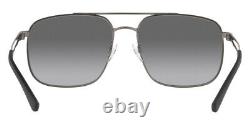 Emporio Armani EA2106 Sunglasses Men Aviator Silver 58mm New 100% Authentic