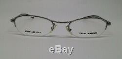 Emporio Armani EA9080 Silver GT7 Metal Semi Rim Eyeglasses Frame 47-19-135 Italy