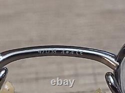 Emporio Armani EA9172 3A2 silver Semi Rim Eyeglasses Frames 47-18-135 Italy