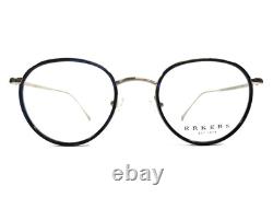 Erkers 1879 Eyeglasses Frames VANITA PARK SILVER Blue Round Full Rim 45-20-140