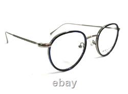 Erkers 1879 Eyeglasses Frames VANITA PARK SILVER Blue Round Full Rim 45-20-140