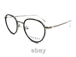 Erkers 1879 Eyeglasses Frames VANITA PARK SILVER Blue Round Full Rim 45-20-140
