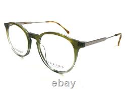 Erkers Eyeglasses Frames DOVER OLIVE Silver Round Titanium Full Rim 48-28-148