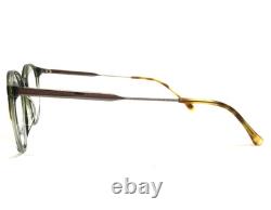 Erkers Eyeglasses Frames DOVER OLIVE Silver Round Titanium Full Rim 48-28-148
