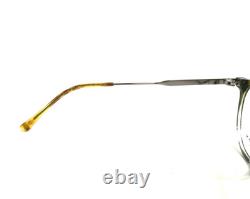Erkers Eyeglasses Frames DOVER OLIVE Silver Round Titanium Full Rim 48-28-148