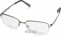 Ermenegildo Zegna EZ 5025 015 Ruthenium Titanium Semi Rim Eyeglasses 57-18-145