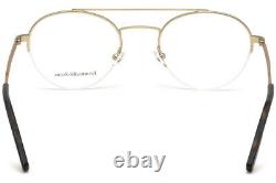 Ermenegildo Zegna EZ 5131 032 Gold Metal Semi Rim Aviator Eyeglasses 51-22-145