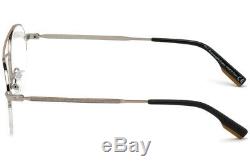 Ermenegildo Zegna EZ 5131 Silver 014 Metal Semi Rim Aviator Eyeglasses 51-22-145