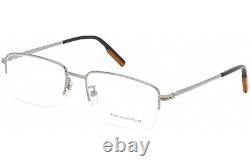 Ermenegildo Zegna EZ 5190-D Silver 014 Semi Rim Metal Eyeglasses Frame 57-18-145