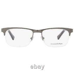 Ermenegildo Zegna EZ5014 014 Gunmetal Semi Rimless XL Metal Eyeglasses 58-18-145