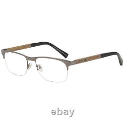 Ermenegildo Zegna EZ5014 014 Gunmetal Semi Rimless XL Metal Eyeglasses 58-18-145