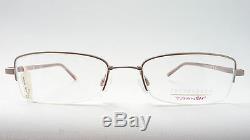 Eschenbach Stable Titanflex-Brille half Rim Elastic Silver Brown Size M