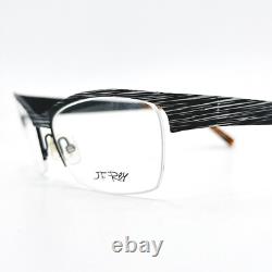 Eyeglasses Black Nylor Half Rim JF REY JF2472 Optical Frame Men