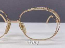Eyeglasses Frames Woman Round Oval Silver Full Rim Vintage 90s 2474 Square Large