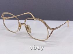 Eyeglasses Frames Woman Round Oval Silver Full Rim Vintage 90s 2474 Square Large