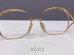 Eyeglasses Frames Woman Round Oval Silver Full Rim Vintage 90s 2474 Square Large