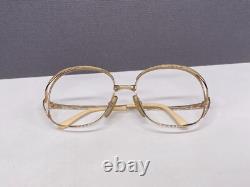 Eyeglasses Frames Woman Round Oval Silver Full Rim Vintage 90s 2474 Square Large