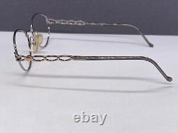 Eyeglasses Frames Woman Round Oval Silver Full Rim Vintage 90s 3533 Cat Eye