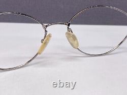 Eyeglasses Frames Woman Round Oval Silver Full Rim Vintage 90s 3533 Cat Eye