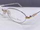 Eyeglasses Frames Woman Round Oval Silver Gold Full Rim Cd3577