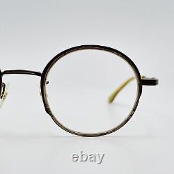 Eyeglasses Men Women Round Brown Mother of Pearl by Caroline Abram COMO 2